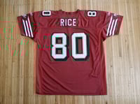 Image 5 of Reebok Authentic 49ers Jerry Rice Jersey sz 52