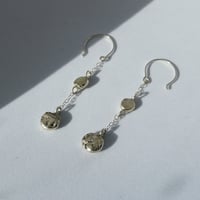 Image 3 of Molten Drop Earrings | Dark Pink Ruby