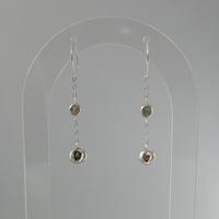 Image 4 of Molten Drop Earrings | Dark Pink Ruby