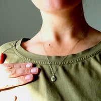 Image 5 of Molten Necklace | Green Sapphire