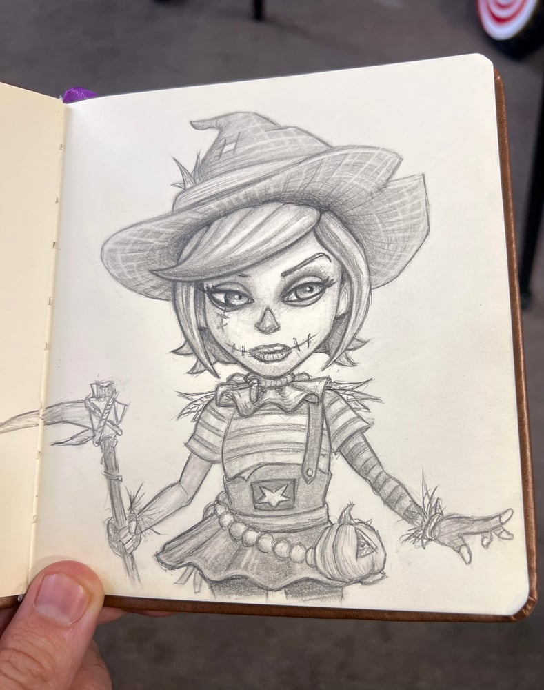 Image of Carly Crow - Original Concept Sketch 3