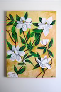 Mustard Magnolias Print