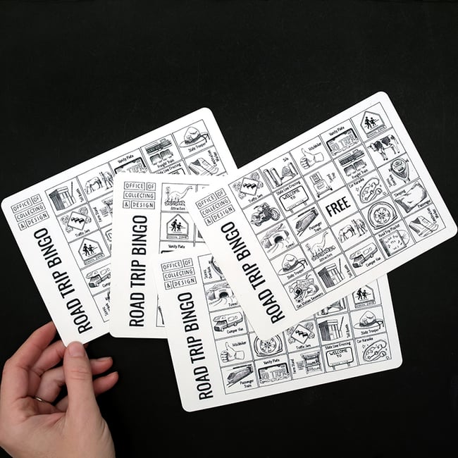 Road Trip Bingo Cards