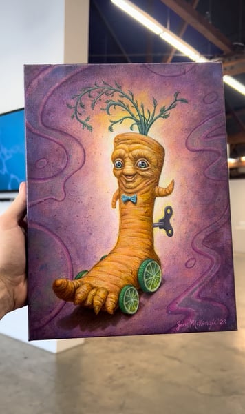 Image of Original Painting - Carrot Foot