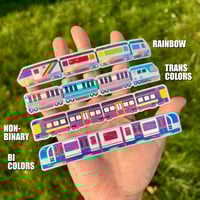 Image 2 of Pride Trains Stickers