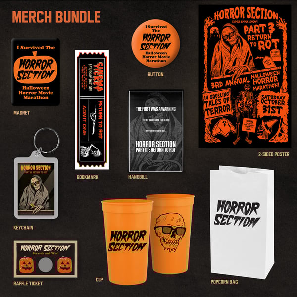 Image of Horror Section "Part III" Merch Bundle Mega Pack (NO VHS)
