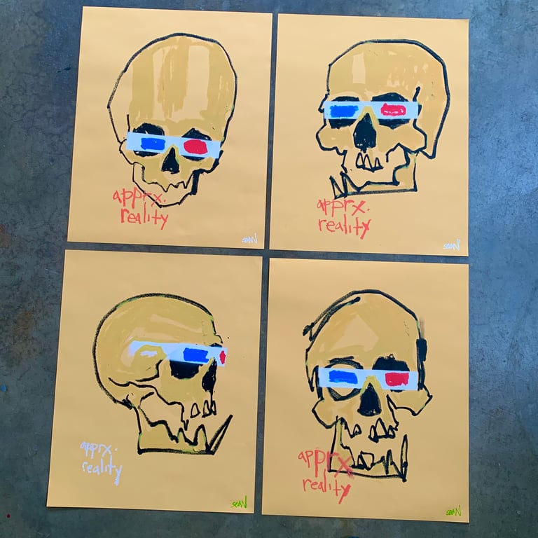 apprx. reality 16x20 original painting 4versions