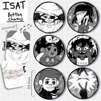 Image 1 of ISAT Button Charms