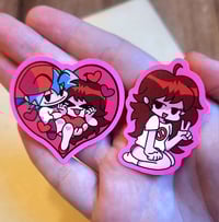 Image 2 of Friday Night Funkin' Acrylic Pin and Stickers 