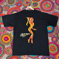 Image 1 of 1999 "The World Is Not Enough" 007 Movie Promo Tee XL 23.5x30