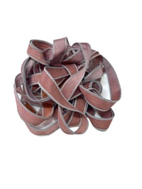 Image 3 of 1PC. CLAY PIGEONS 42" Hand Dyed Finished Edge Silk Wrist Wrap Bracelet/Jewelry/Craft Ribbons