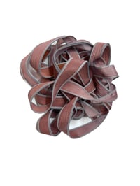 Image 2 of 1PC. CLAY PIGEONS 42" Hand Dyed Finished Edge Silk Wrist Wrap Bracelet/Jewelry/Craft Ribbons