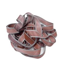 Image 4 of 1PC. CLAY PIGEONS 42" Hand Dyed Finished Edge Silk Wrist Wrap Bracelet/Jewelry/Craft Ribbons