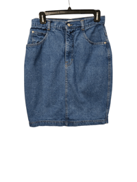 Image 1 of Gloria Vanderbilt Denim Pencil Skirt