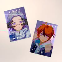 Hundred Line Eitaku Photocards