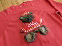 Image 1 of Custom "Teddy Bear" 49ers Crewneck Sweatshirt sz XL