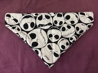 Image 2 of Skeleton Pet Collar Bandana