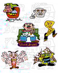 Image 2 of Yun visits Berry Park (6 stickers)