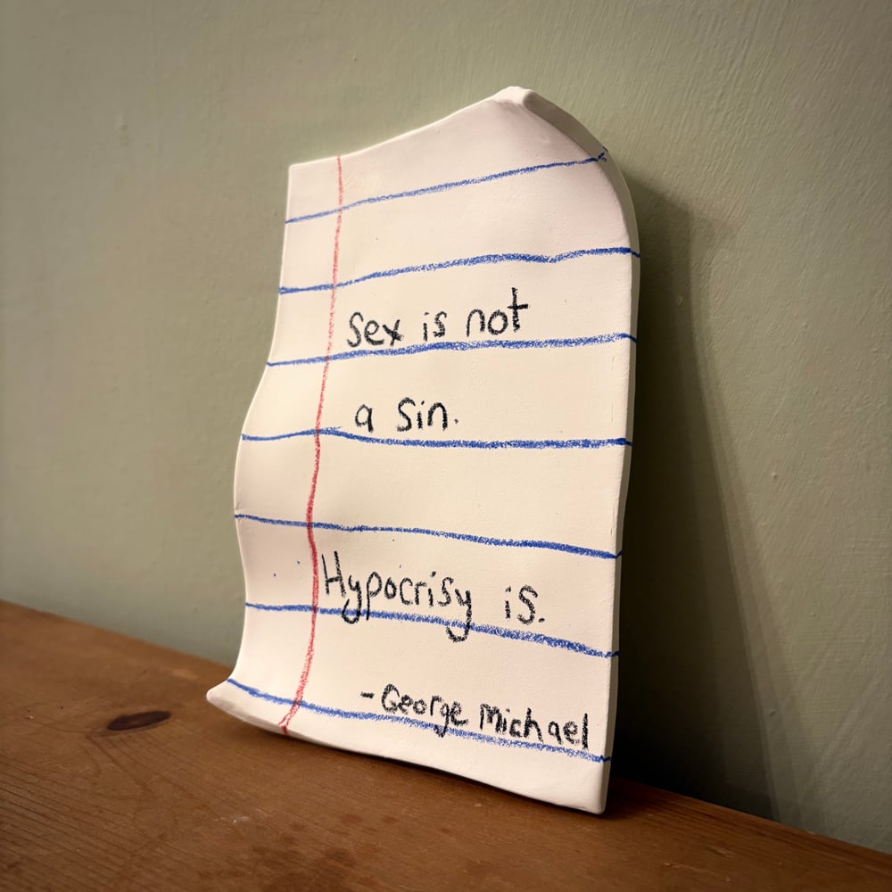 Image of George Michael ‘Not a Sin’ Porcelain note