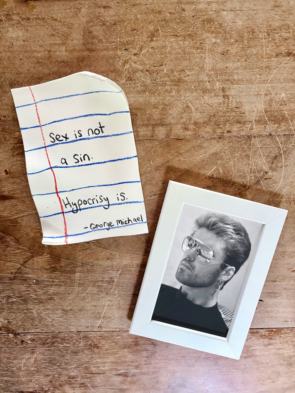 Image of George Michael ‘Not a Sin’ Porcelain note