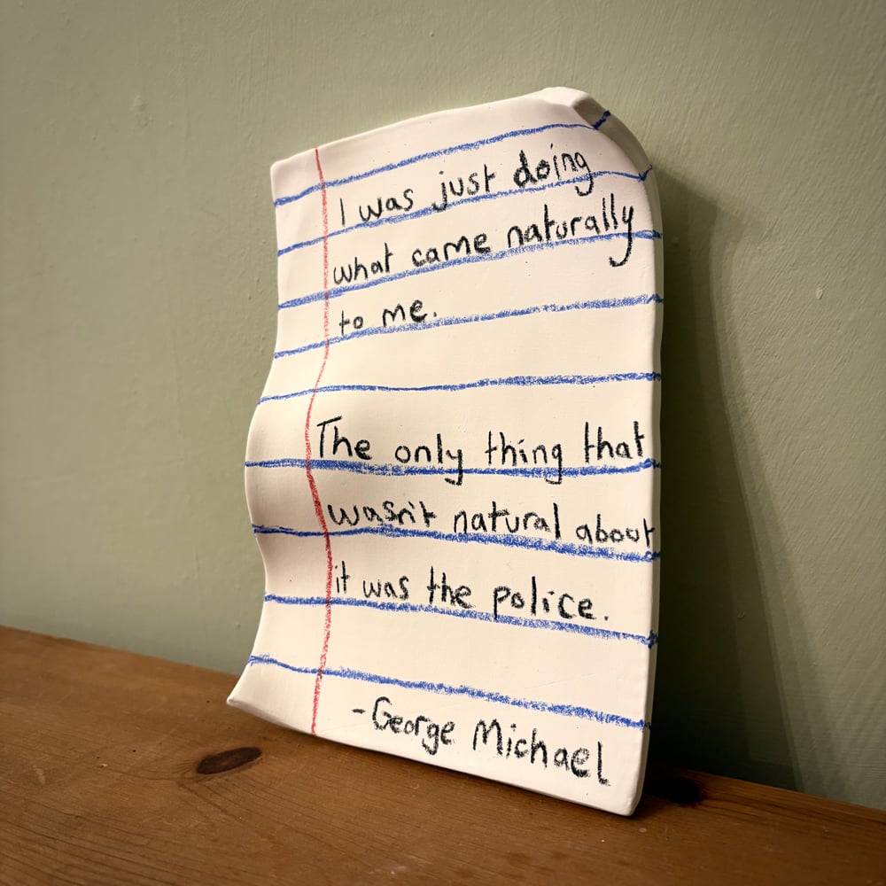 Image of George Michael ‘Police’ Porcelain note