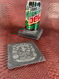 Image 4 of Bitchcraft Slate Coaster Set | Funny Witchy Drink Coasters | Gothic Home Décor Gift