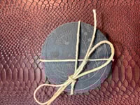 Image 5 of Engraved Floral Slate Coaster – Botanical Moon Design