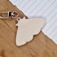 Image 2 of Jersey Tiger Moth Keychain [one-sided]
