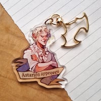 Image 2 of  BG3 | Astarion Approves Keychain [two-sided]
