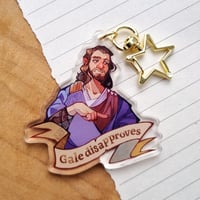Image 1 of BG3 | Gale Disapproves Keychain [two-sided]