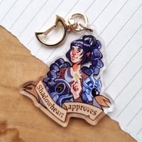 Image 2 of BG3 | Shadowheart Approves Keychain [two-sided]