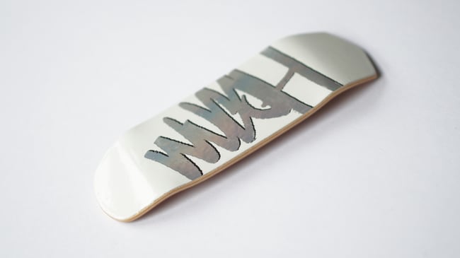 Holo White 'Tag Logo' W34.5