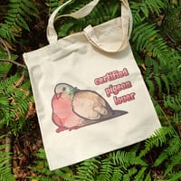Image 1 of Certified Pigeon Lover Tote Bag
