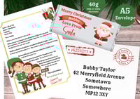 Image 1 of Santa Letter Set & 40g Personalised Chocolate