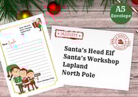 Image 2 of Santa Letter Set & 40g Personalised Chocolate