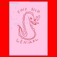 Postkarte "Find dich Geniaal"