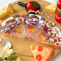 Image 1 of HSR Pizza Keychains 🍕✨ - Phainon, Mydei, Aventurine 