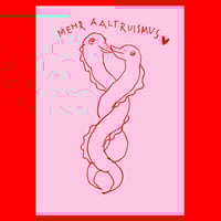 Postkarte "Mehr Aaltruismus"