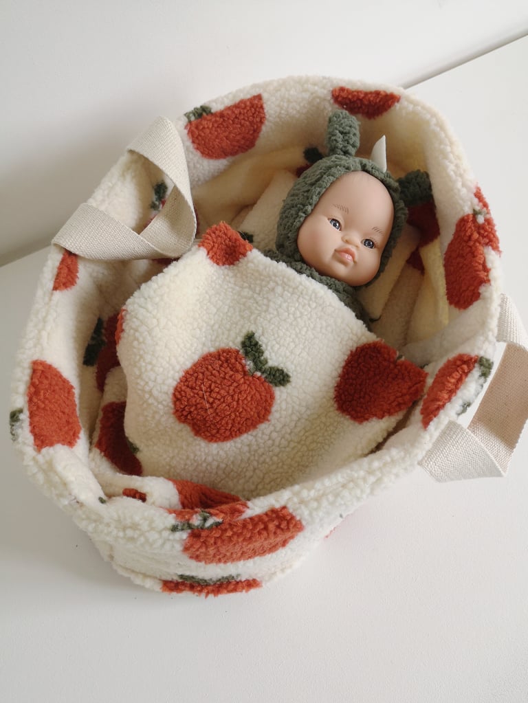 Couffin pommes + parure lit pommes