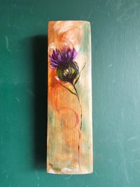 Image 1 of Scottish Stave Art,  Scottish thistle. 