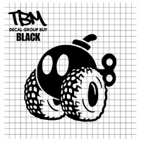 Image 3 of TBM Window Decals (B&W)