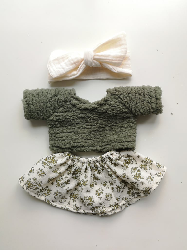 Tenue pull sherpa kaki Image 2