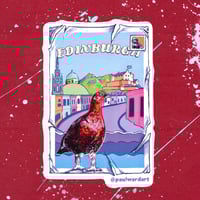Image 1 of Edinburgh sticker-pack of three 8.5 x 5.5cm