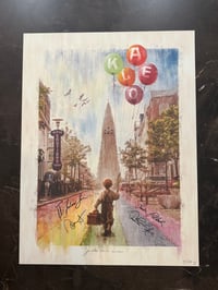 Image 1 of KALEO "Somewhere over the rainbow..." signed and numbered poster