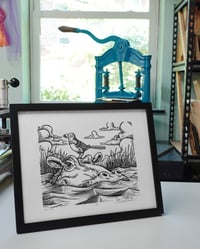 Image 2 of Hippo Pool Limited Edition Print