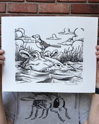 Image 1 of Hippo Pool Limited Edition Print