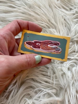 "Longchamp" // Original Miniature Painting. ++FREE INTERNATIONAL SHIPPING++