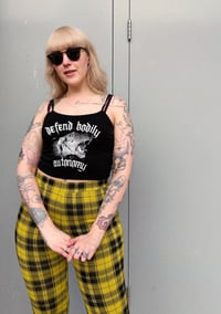 Image 1 of Defend Bodily Autonomy Crop Tank
