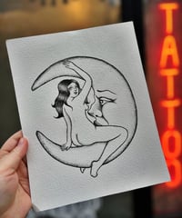 The moon is a lesbian print