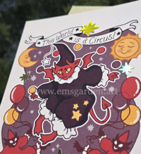 Image 2 of 𝕿𝖍𝖎𝖘 𝖜𝖔𝖗𝖑𝖉 𝖎𝖘 𝖆 𝖈𝖎𝖗𝖈𝖚𝖘 art card with envelope